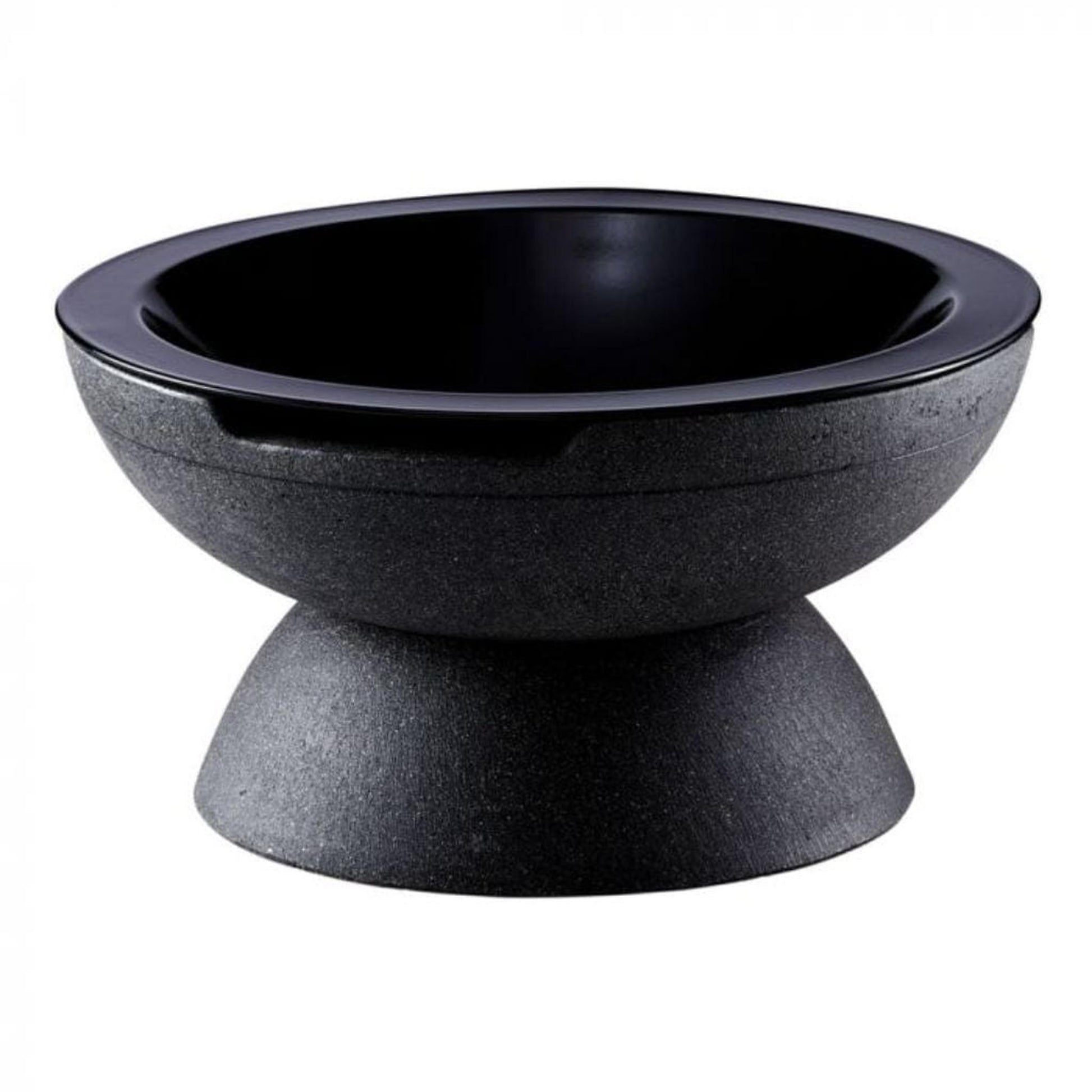 Prism Hardscapes Falo 21" Volcanic Ash Round Glass Fiber Reinforced Cement Wood-Burning Fire Pit