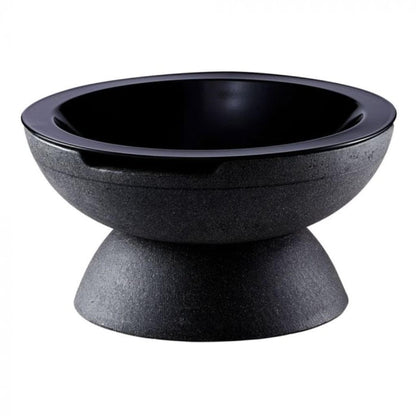 Prism Hardscapes Falo 21" Volcanic Ash Round Glass Fiber Reinforced Cement Wood-Burning Fire Pit