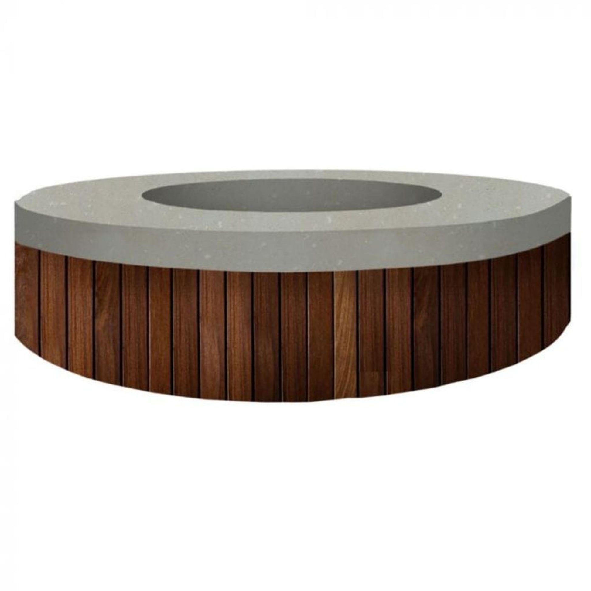 Prism Hardscapes Hampton 48" Natural Round Glass Fiber Reinforced Cement Liquid Propane Fire Pit Bowl