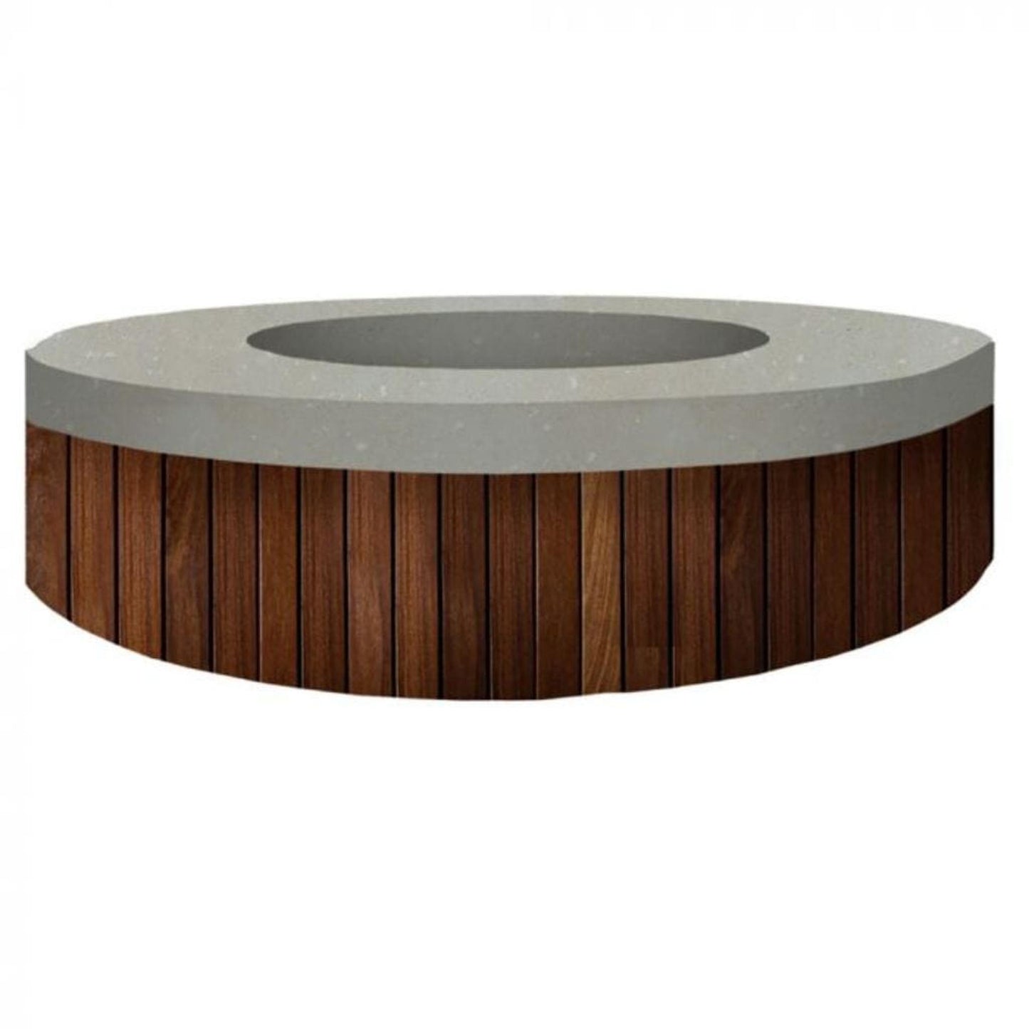 Prism Hardscapes Hampton 48" Natural Round Glass Fiber Reinforced Cement Natural Gas Fire Pit Bowl