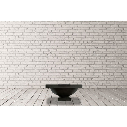 Prism Hardscapes Ibiza 29" Ultra White Concrete Water Bowl