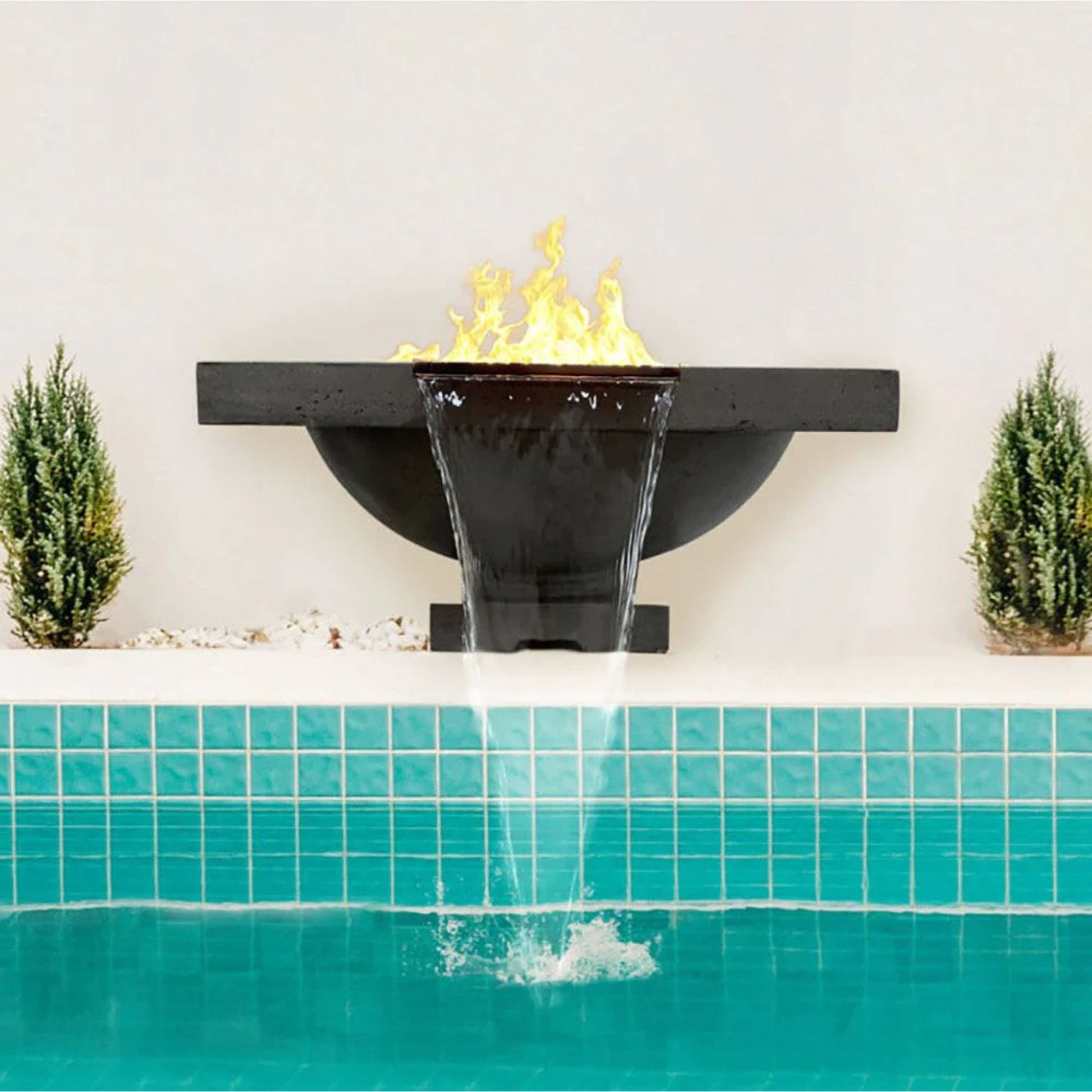 Prism Hardscapes Ibiza 29" Ebony Concrete Water Bowl