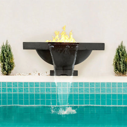 Prism Hardscapes Ibiza 29" Ebony Concrete Water Bowl