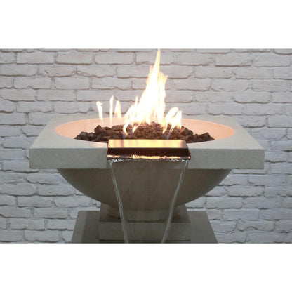 Prism Hardscapes Ibiza 31" Coastal Match-Lit Natural Gas Fire Pit & Water Bowl