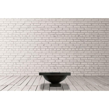Prism Hardscapes Ibiza 31" Ultra White Match-Lit Natural Gas Fire Bowl