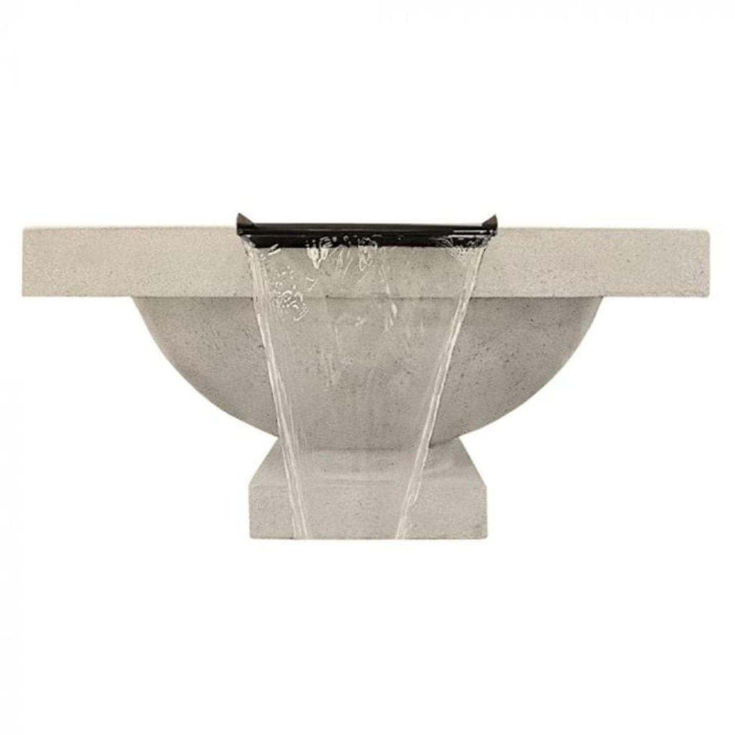 Prism Hardscapes Ibiza 31" Ultra White Match-Lit Natural Gas Fire Pit & Water Bowl