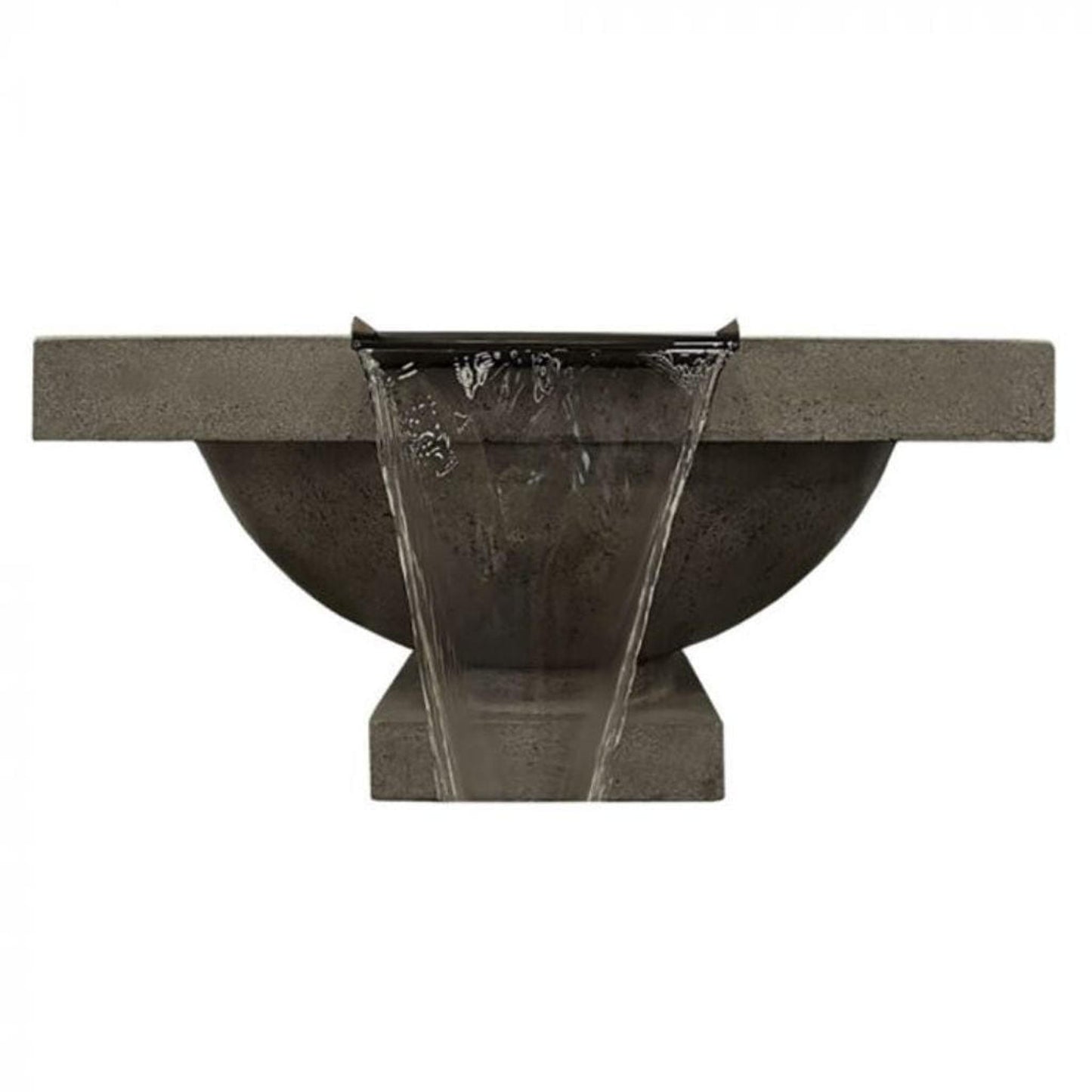 Prism Hardscapes Ibiza 31" Ebony Match-Lit Natural Gas Fire Pit & Water Bowl