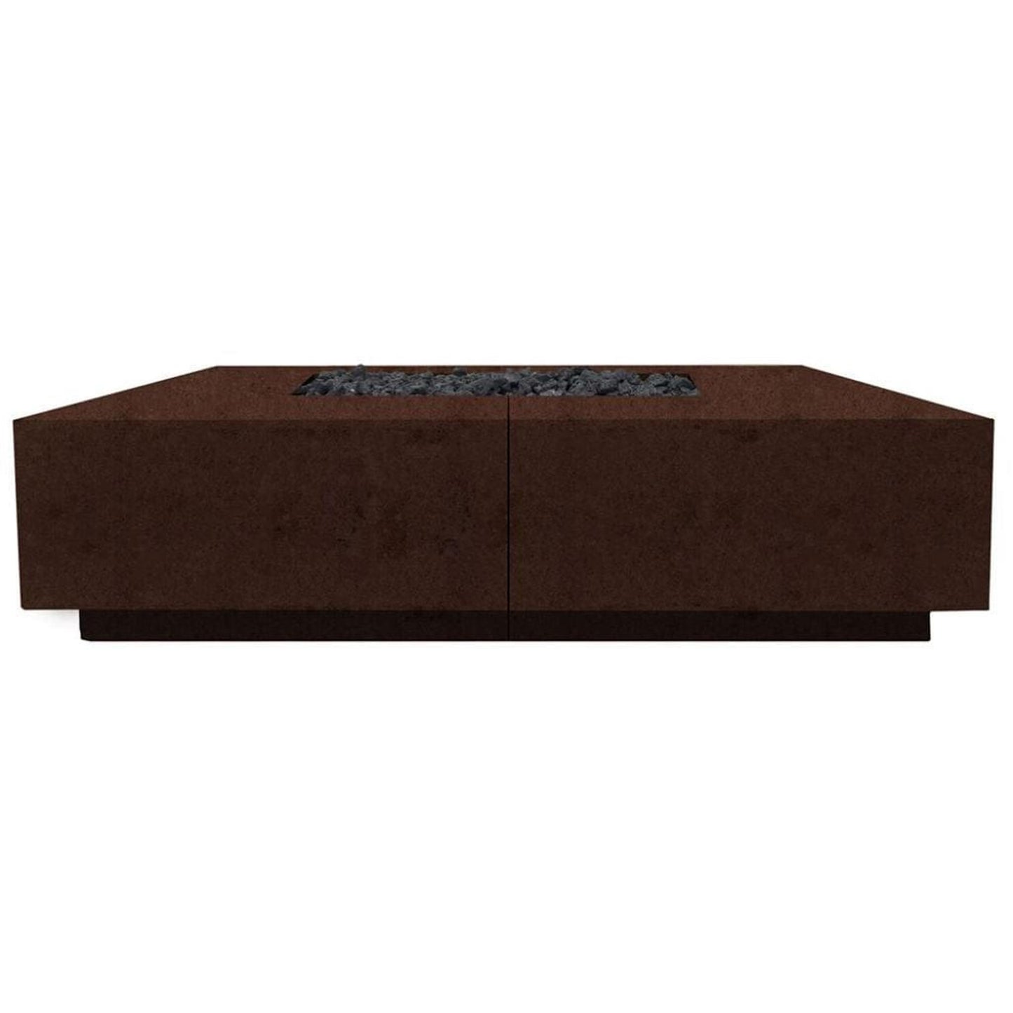 Prism Hardscapes Largo 72" Café Glass Fiber Reinforced Cement Natural Gas Fire Pit Bowl