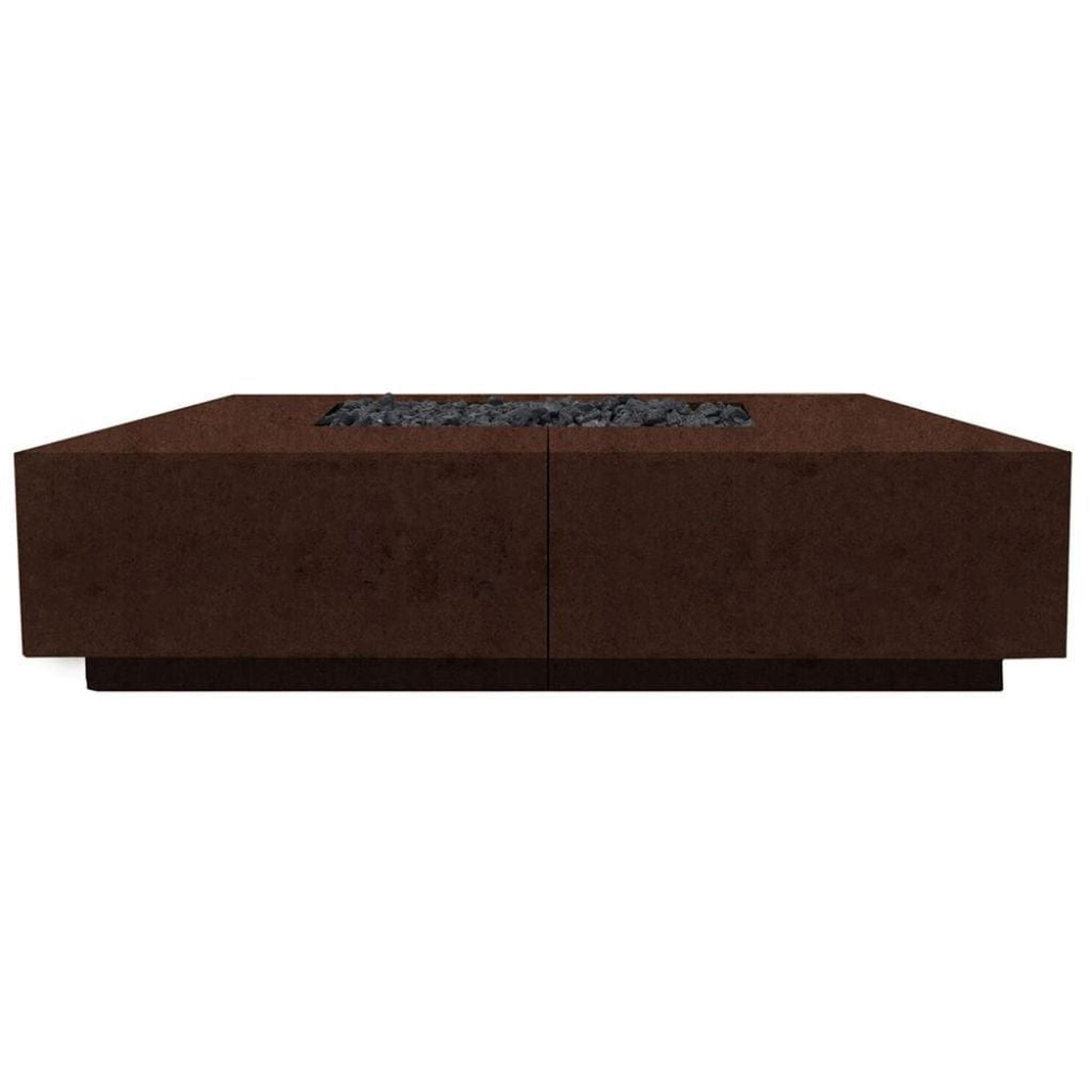 Prism Hardscapes Largo 72" Café Glass Fiber Reinforced Cement Natural Gas Fire Pit Bowl