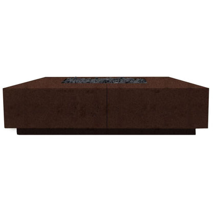 Prism Hardscapes Largo 72" Café Glass Fiber Reinforced Cement Natural Gas Fire Pit Bowl