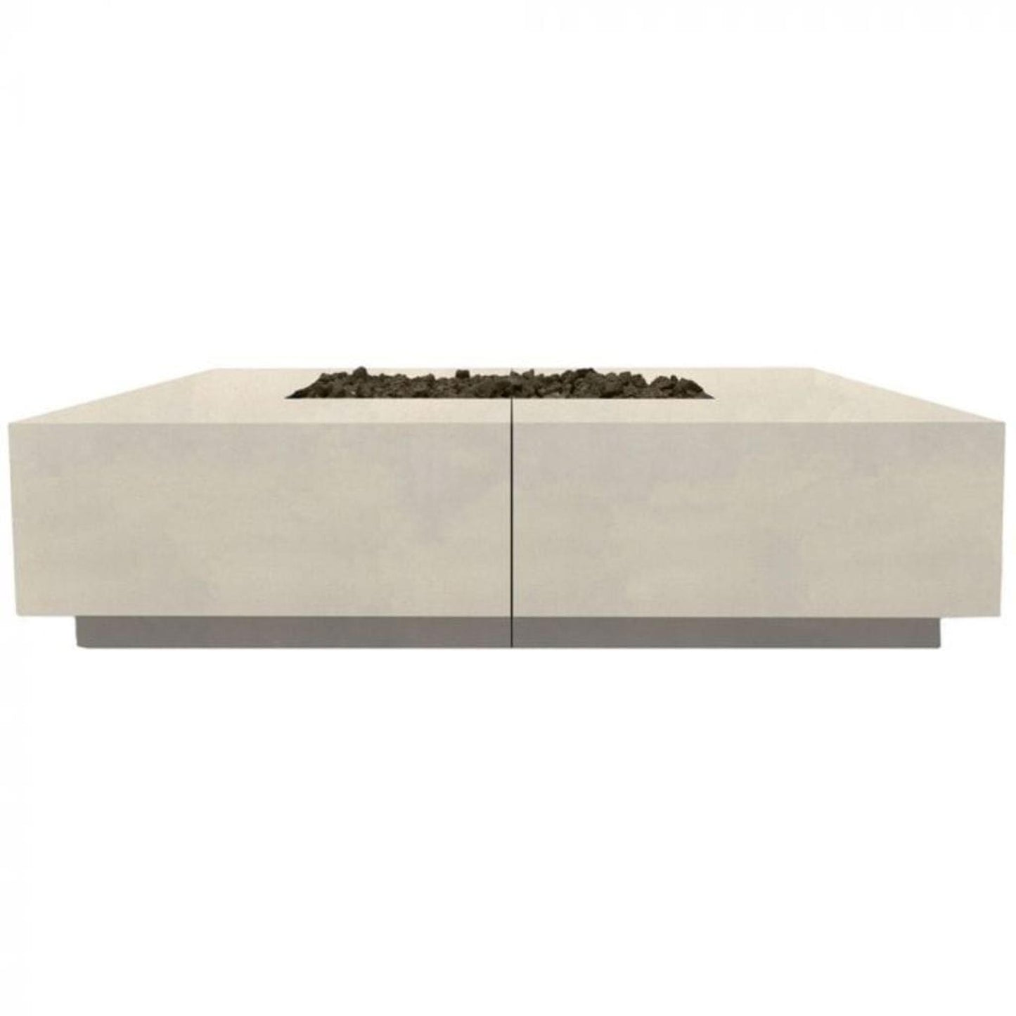 Prism Hardscapes Largo 72" Coastal Glass Fiber Reinforced Cement Natural Gas Fire Pit Bowl