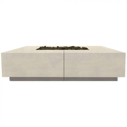 Prism Hardscapes Largo 72" Coastal Glass Fiber Reinforced Cement Natural Gas Fire Pit Bowl