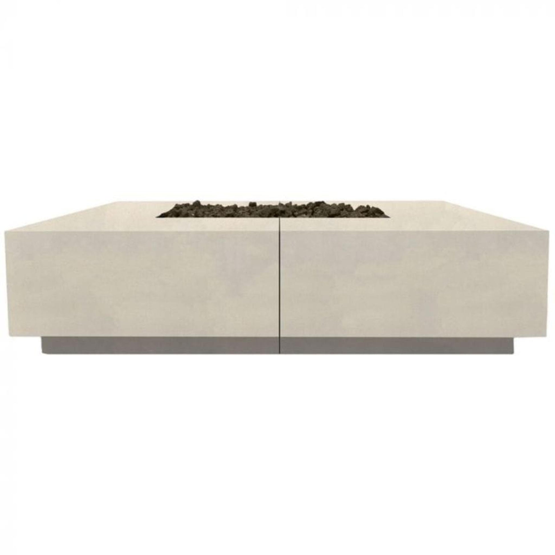 Prism Hardscapes Largo 72" Coastal Glass Fiber Reinforced Cement Natural Gas Fire Pit Bowl