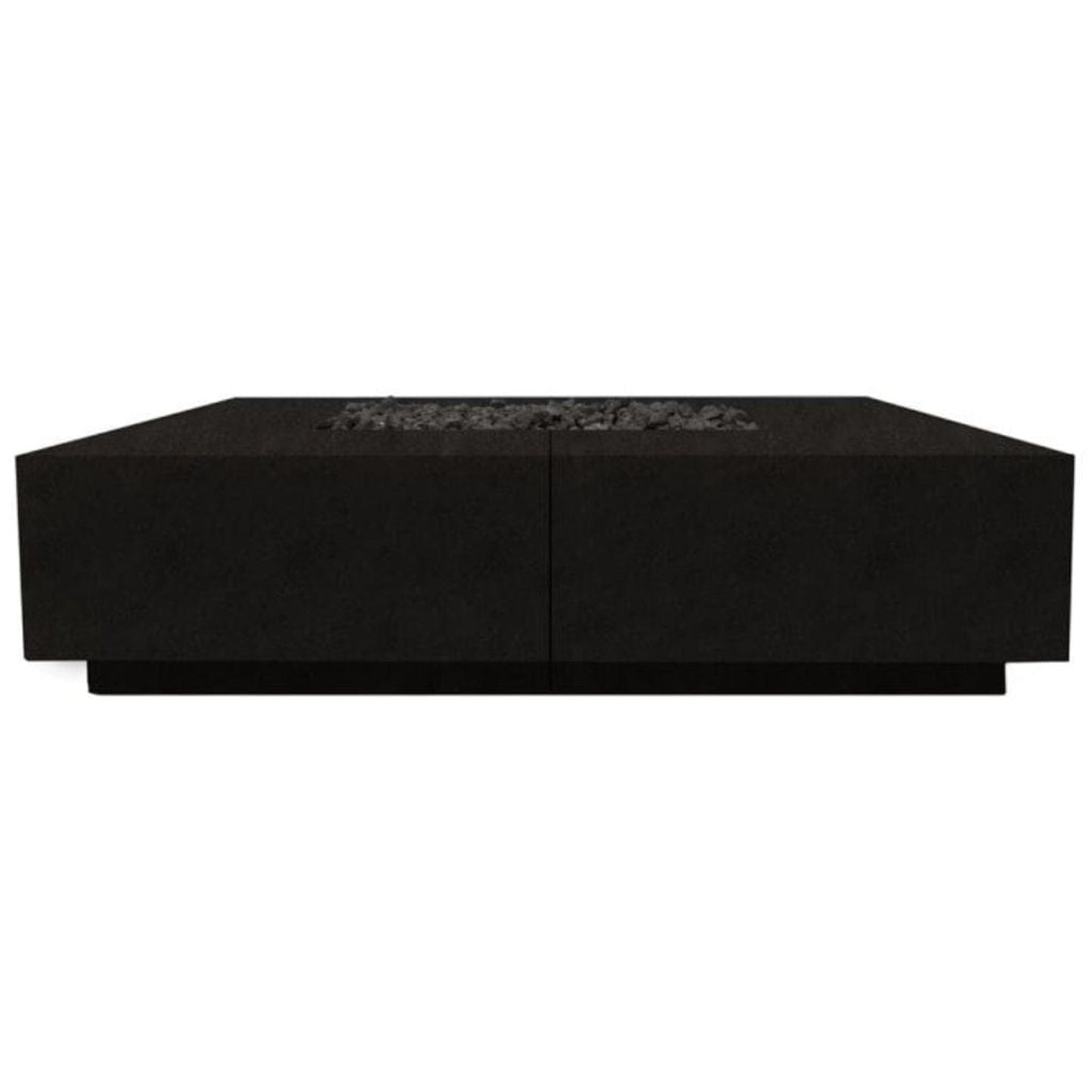 Prism Hardscapes Largo 72" Ebony Glass Fiber Reinforced Cement Liquid Propane Fire Pit Bowl