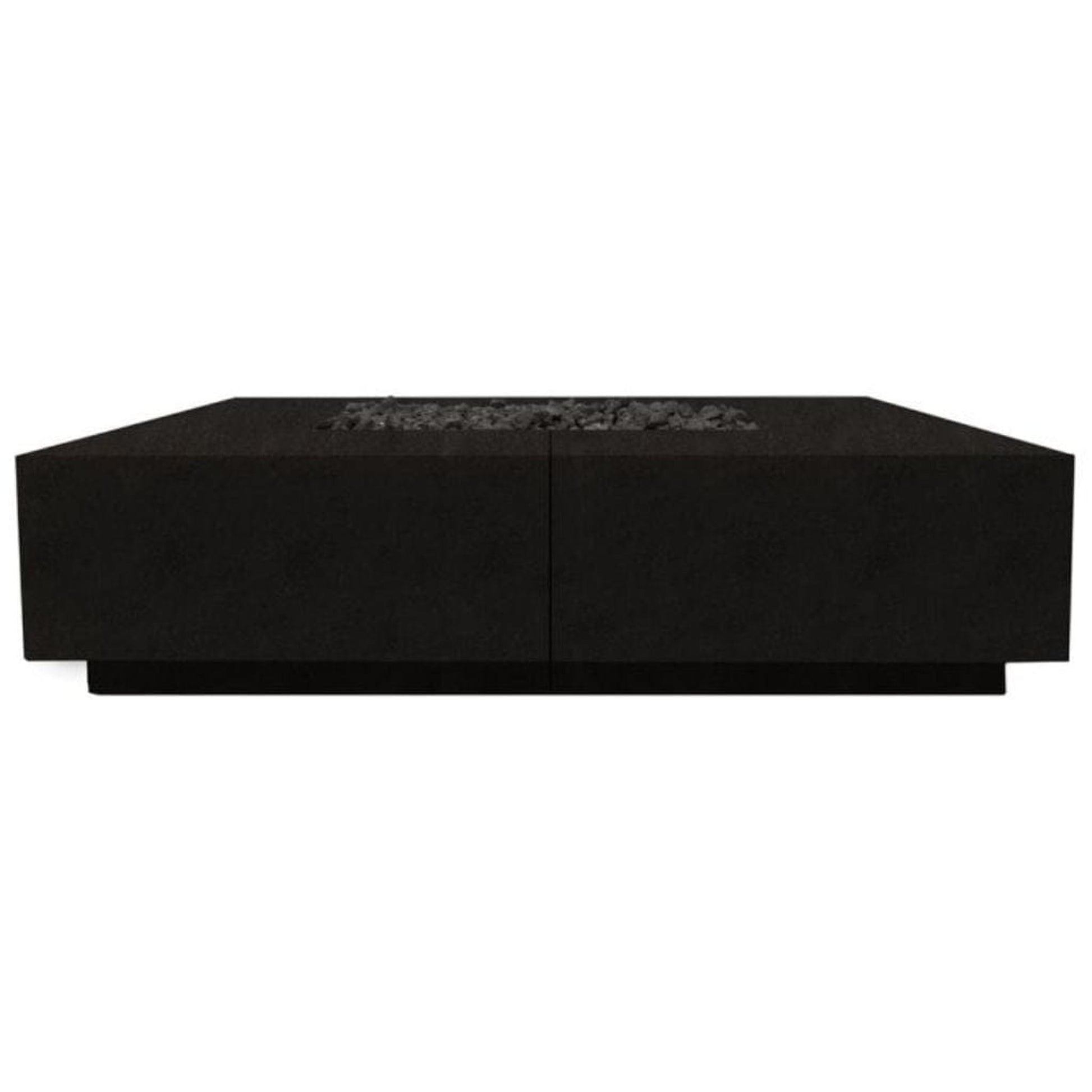 Prism Hardscapes Largo 72" Ebony Glass Fiber Reinforced Cement Liquid Propane Fire Pit Bowl