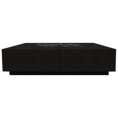 Prism Hardscapes Largo 72" Ebony Glass Fiber Reinforced Cement Liquid Propane Fire Pit Bowl