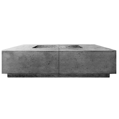 Prism Hardscapes Largo 72" Pewter Glass Fiber Reinforced Cement Liquid Propane Fire Pit Bowl