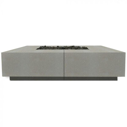 Prism Hardscapes Largo 96" Natural Square Liquid Propane Concrete Fire Pit Table