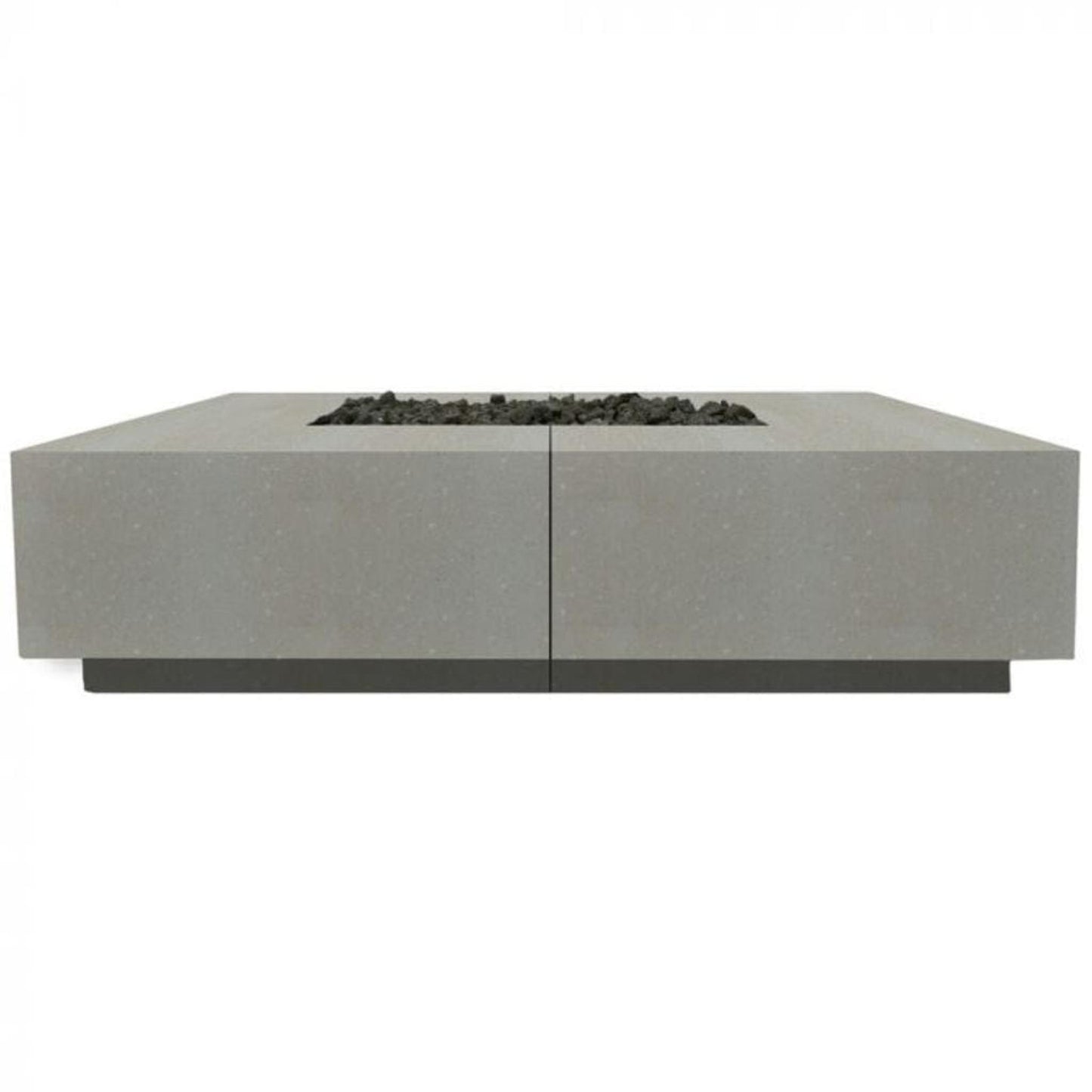 Prism Hardscapes Largo 96" Natural Square Natural Gas Concrete Fire Pit Table