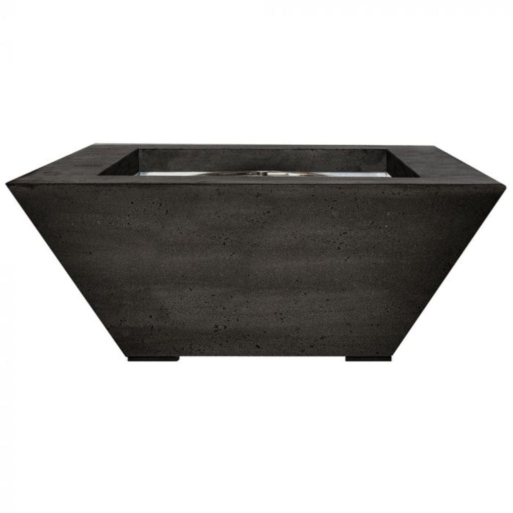Prism Hardscapes Lombard 42" Ebony Square Concrete Natural Gas Fire Pit Table