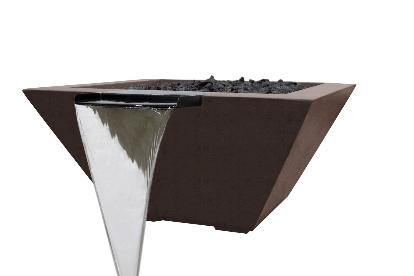 Prism Hardscapes Lombard Tall 32" Cafe Concrete Water Bowl