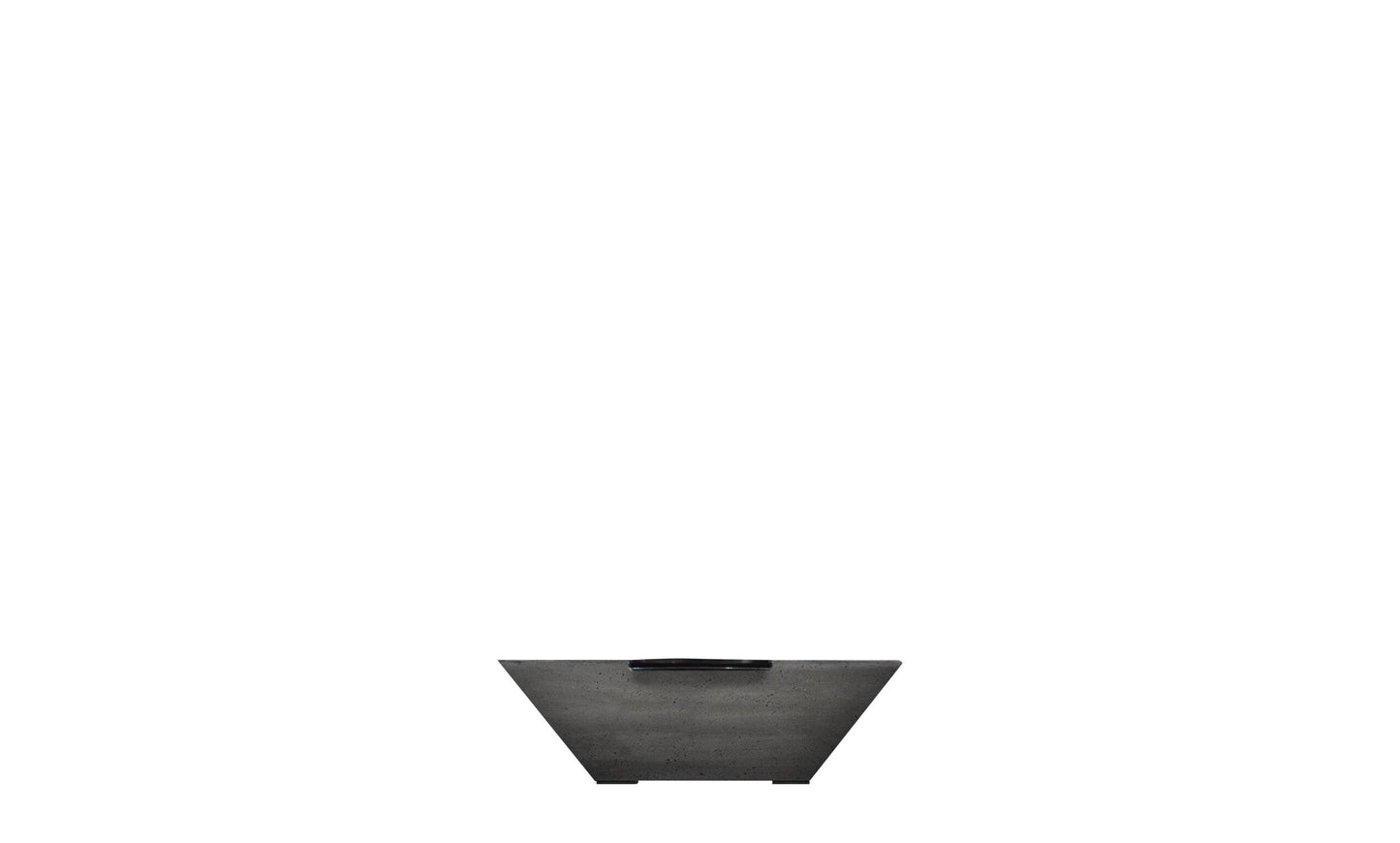 Prism Hardscapes Lombard Tall 32" Ebony Concrete Propane Gas Fire Bowl With Match Lit Ignition