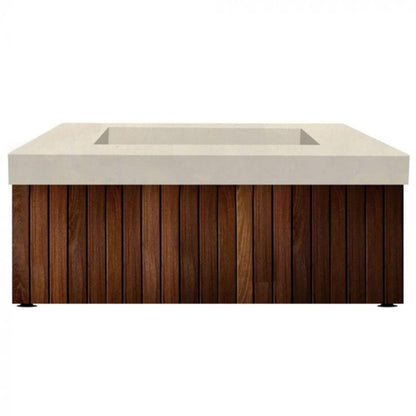 Prism Hardscapes Manchester 42" Coastal Liquid Propane Glass Fiber Reinforced Cement Fire Pit Table