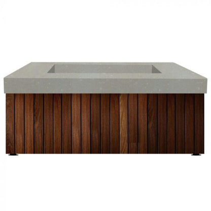 Prism Hardscapes Manchester 42" Coastal Liquid Propane Glass Fiber Reinforced Cement Fire Pit Table