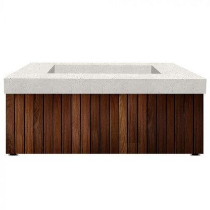 Prism Hardscapes Manchester 42" Coastal Liquid Propane Glass Fiber Reinforced Cement Fire Pit Table