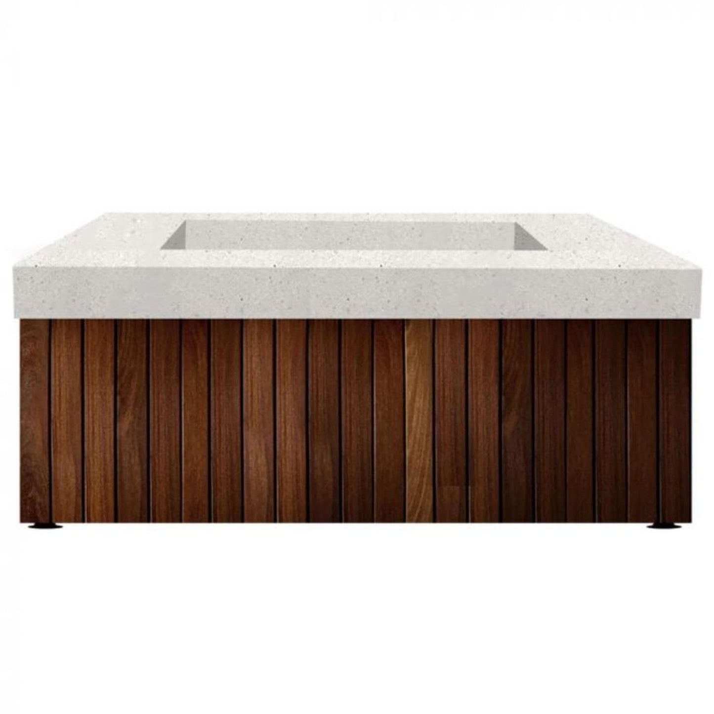 Prism Hardscapes Manchester 42" Coastal Liquid Propane Glass Fiber Reinforced Cement Fire Pit Table