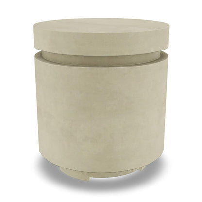 Prism Hardscapes Mod 20" Coastal Round Concrete Propane Tank Enclosure