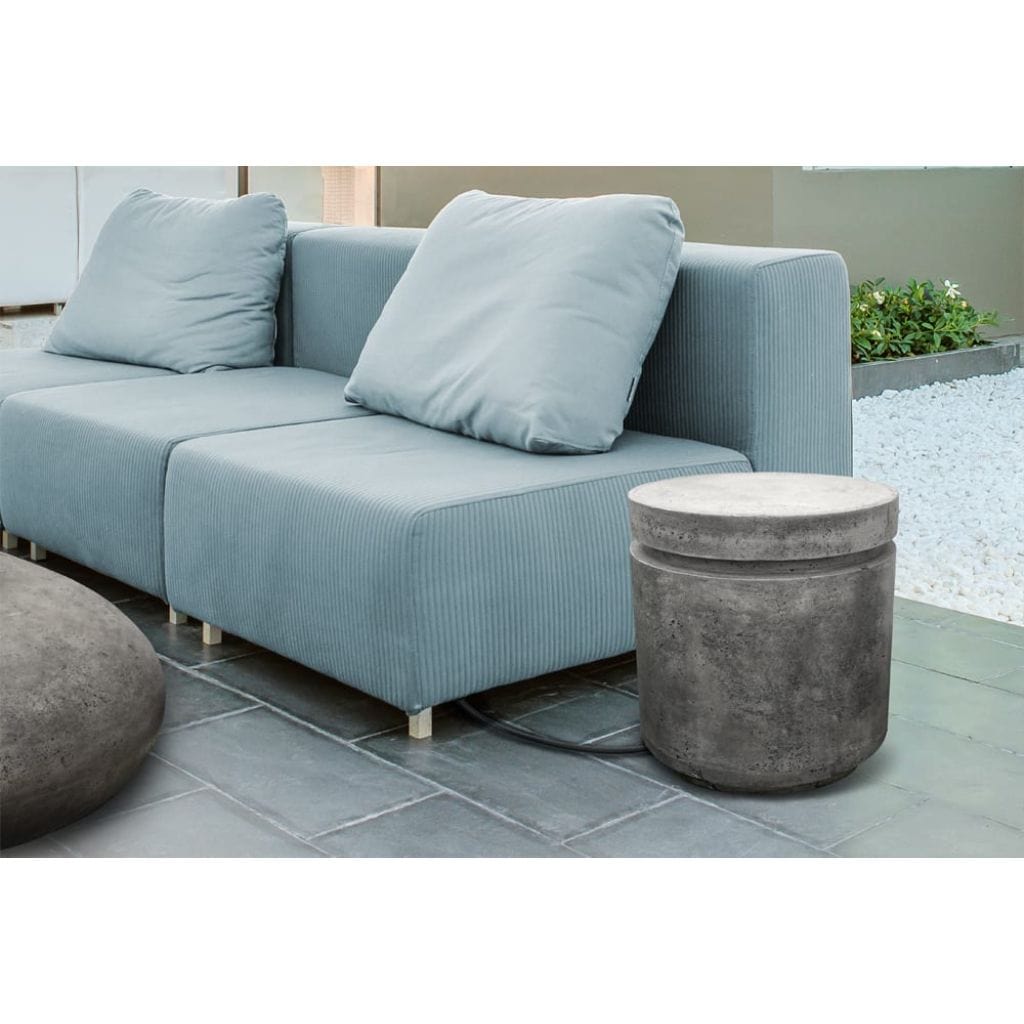 Prism Hardscapes Mod 20" Natural Round Concrete Propane Tank Enclosure