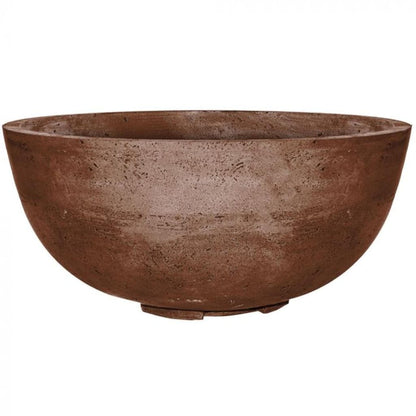 Prism Hardscapes Moderno 1 39" Cafe Round Concrete Natural Gas Fire Pit Bowl