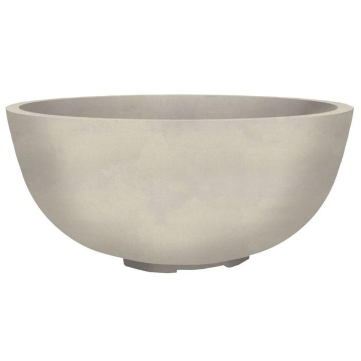 Prism Hardscapes Moderno 1 39" Coastal Round Concrete Natural Gas Fire Pit Bowl