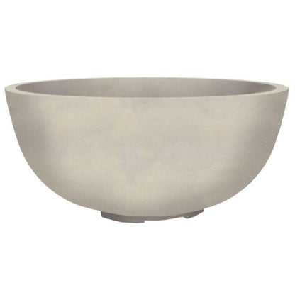 Prism Hardscapes Moderno 1 39" Coastal Round Concrete Natural Gas Fire Pit Bowl