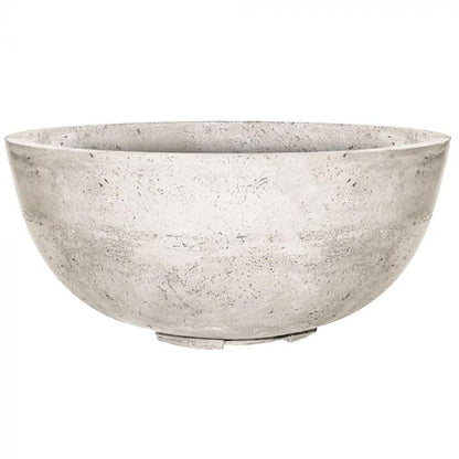 Prism Hardscapes Moderno 1 39" Natural Round Concrete Propane Gas Fire Pit Bowl