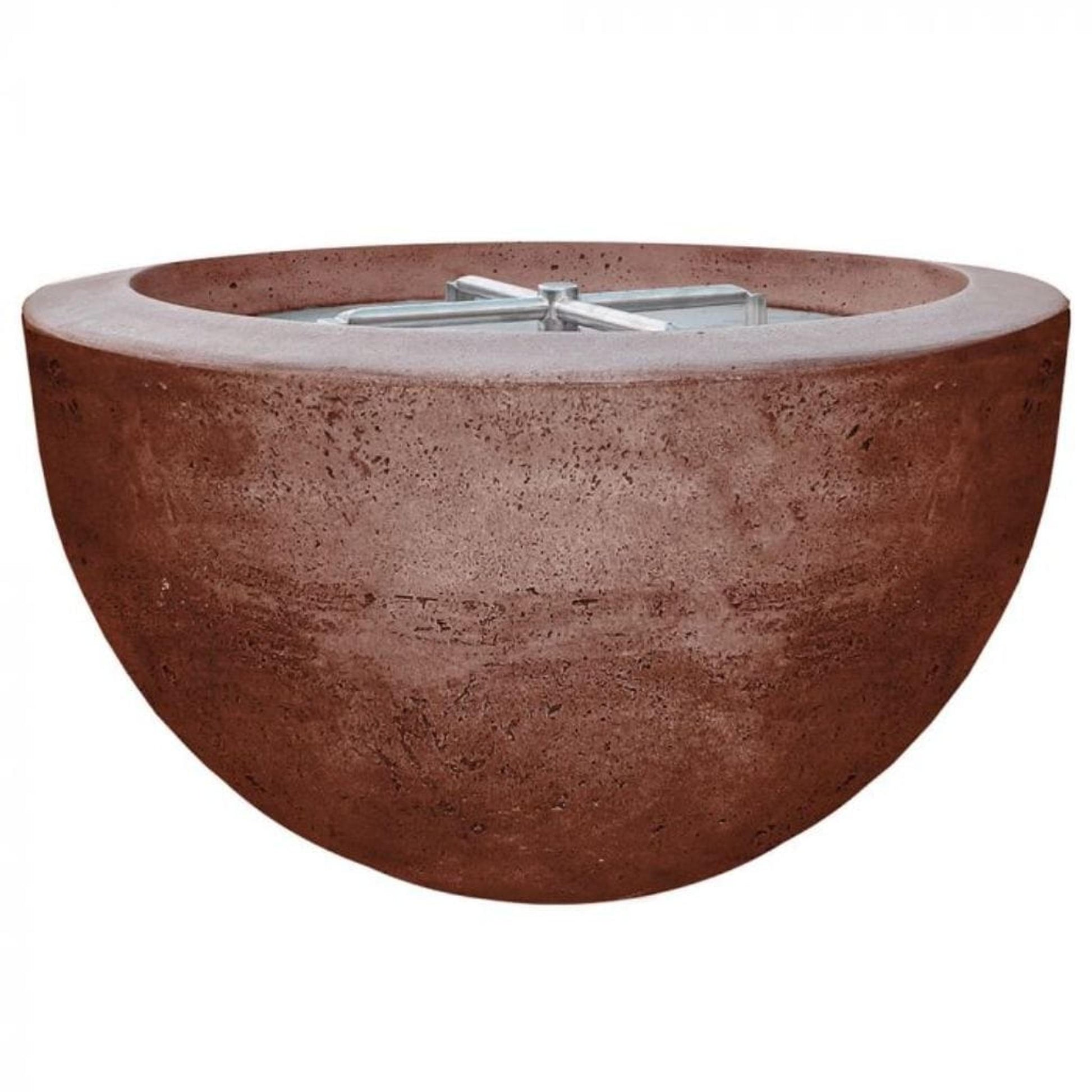 Prism Hardscapes Moderno 3 30" Cafe Round Concrete Natural Gas Fire Pit Bowl