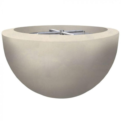 Prism Hardscapes Moderno 3 30" Coastal Round Concrete Propane Gas Fire Pit Bowl