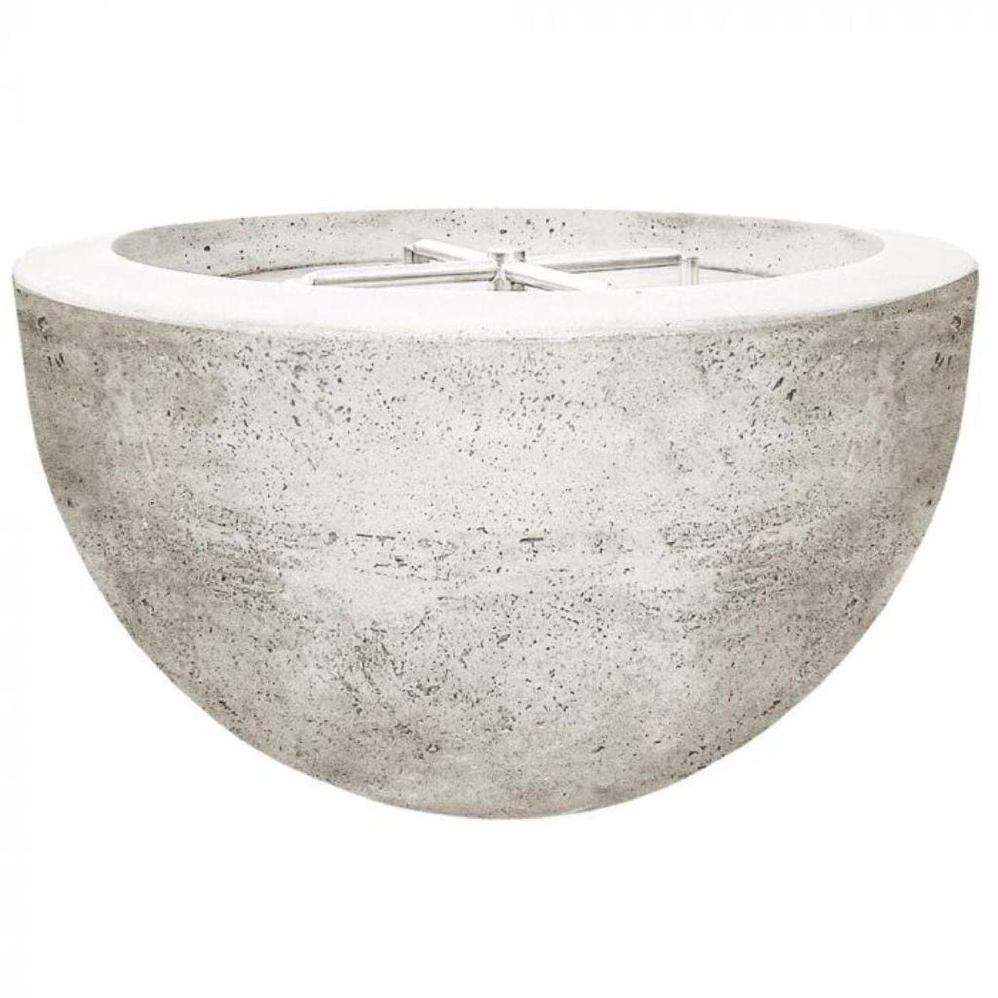 Prism Hardscapes Moderno 3 30" Natural Round Concrete Natural Gas Fire Pit Bowl