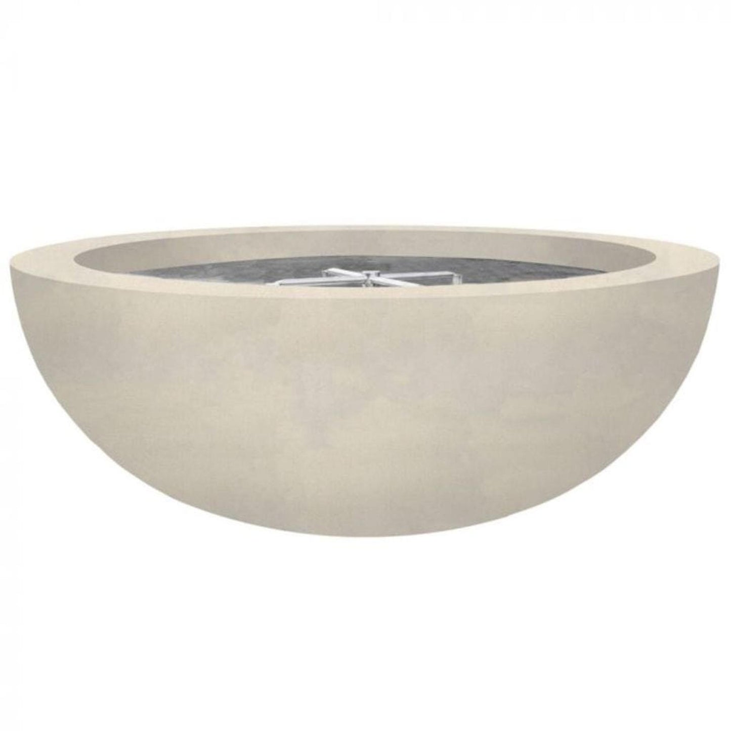 Prism Hardscapes Moderno 4 48" Coastal Round Concrete Natural Gas Fire Pit Bowl