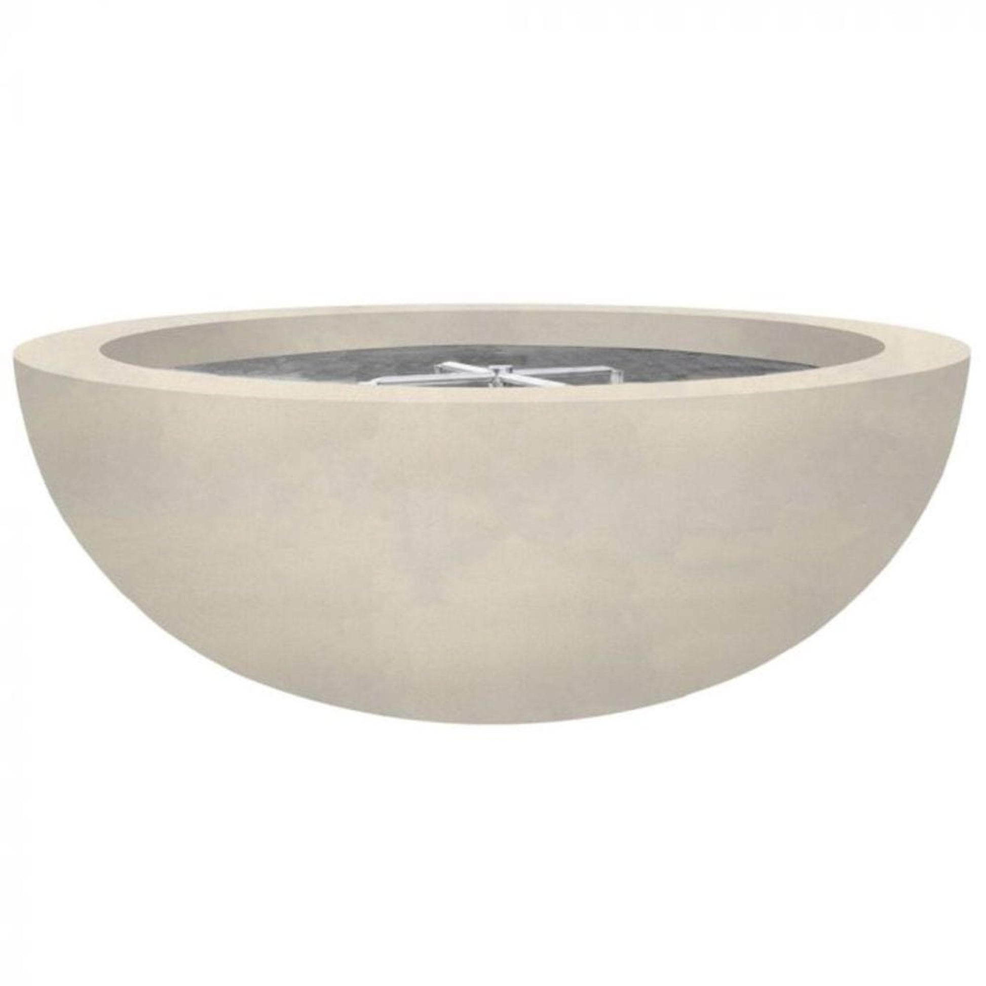 Prism Hardscapes Moderno 4 48" Coastal Round Concrete Natural Gas Fire Pit Bowl