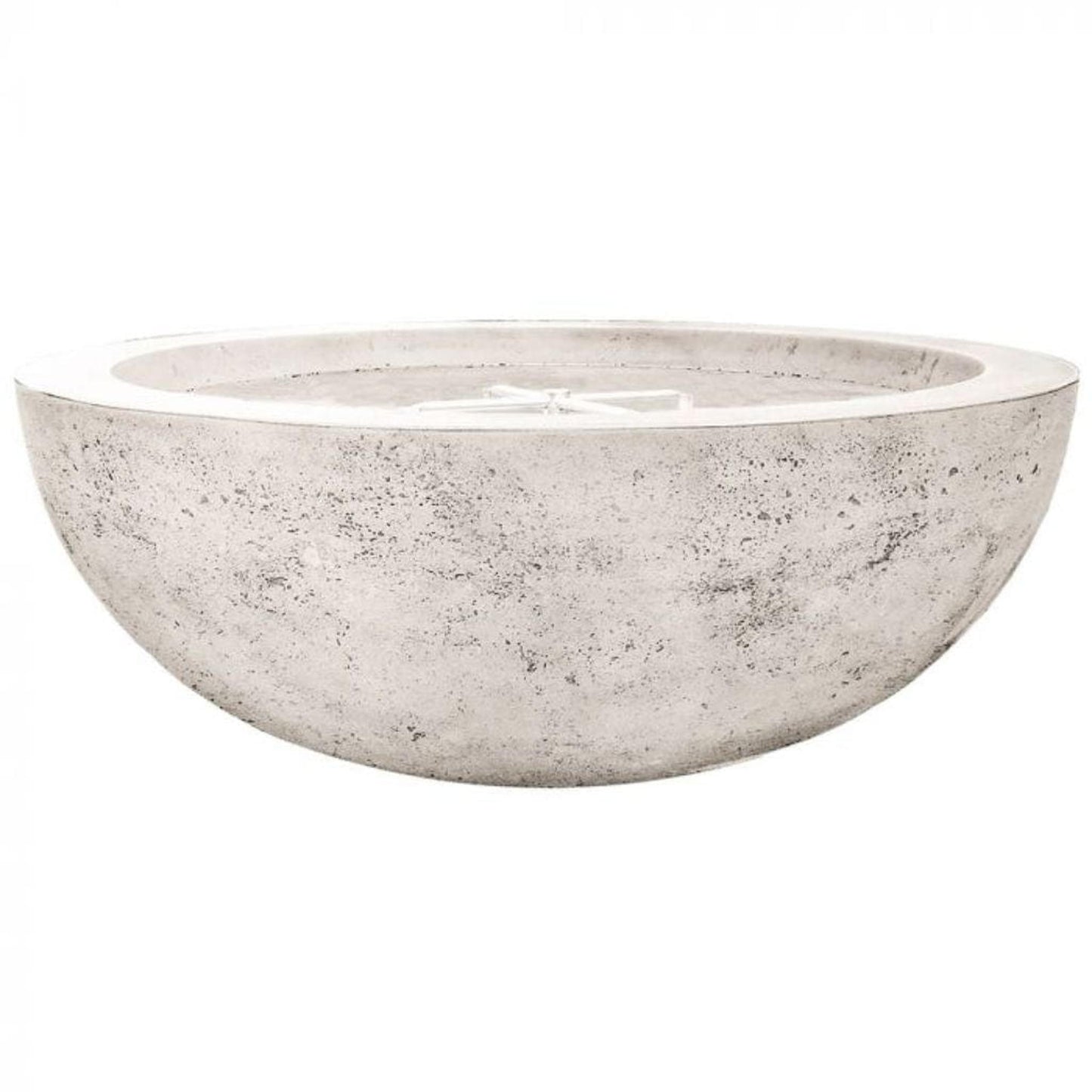 Prism Hardscapes Moderno 4 48" Natural Round Concrete Natural Gas Fire Pit Bowl