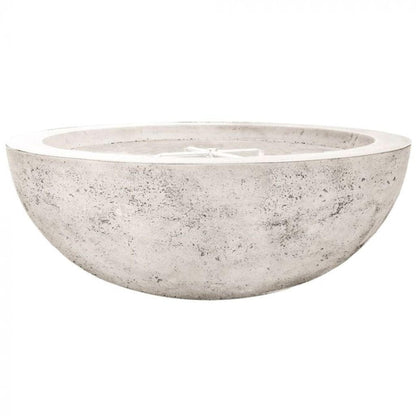 Prism Hardscapes Moderno 4 48" Natural Round Concrete Natural Gas Fire Pit Bowl