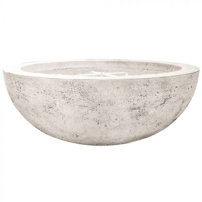 Prism Hardscapes Moderno 4 48" Natural Round Concrete Propane Gas Fire Pit Bowl