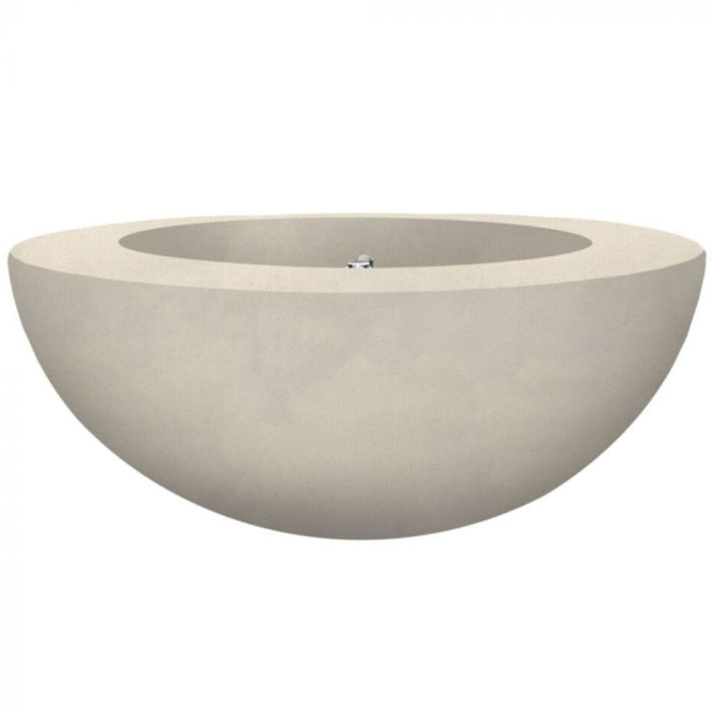 Prism Hardscapes Moderno 5 36" Coastal Round Concrete Natural Gas Fire Pit Bowl