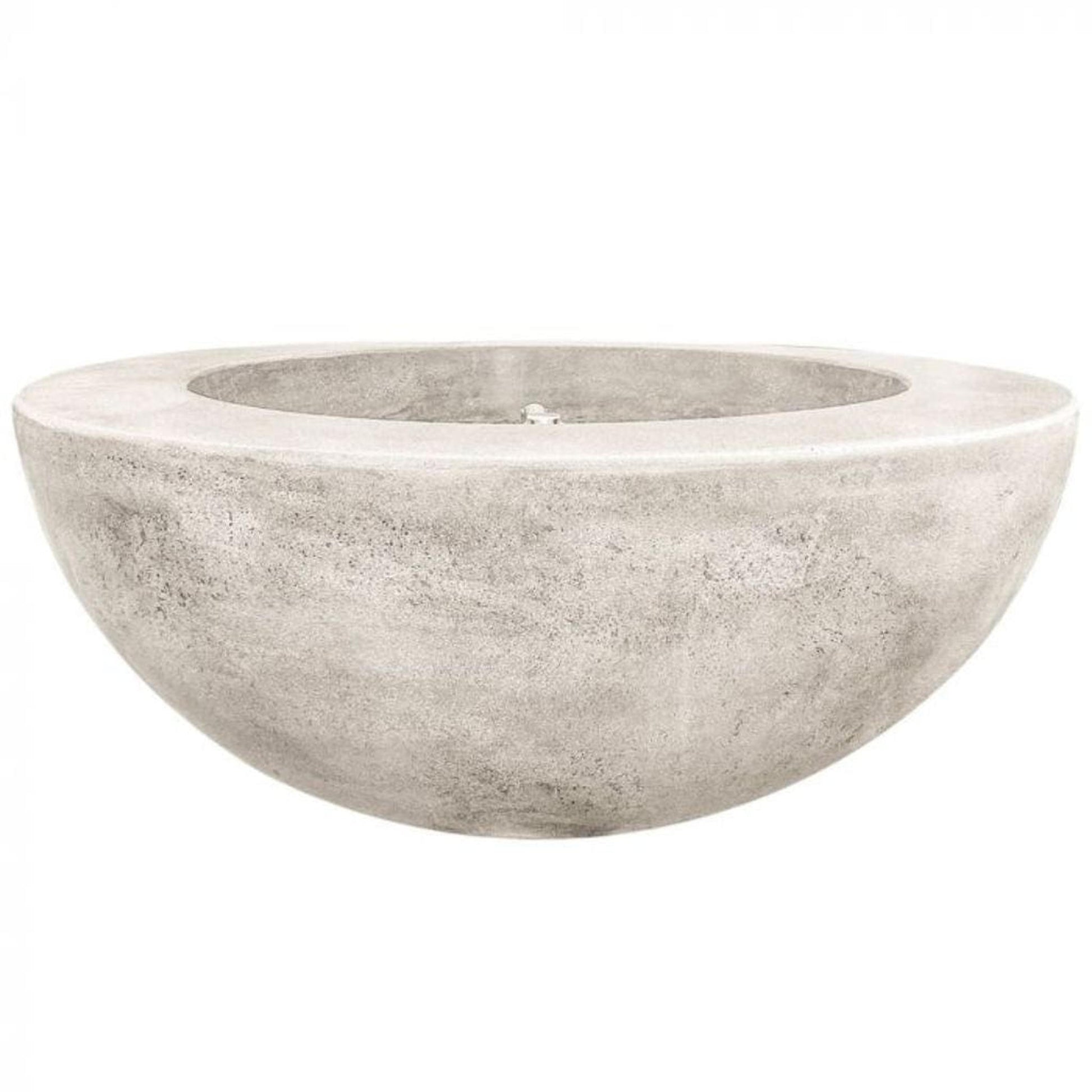 Prism Hardscapes Moderno 5 36" Natural Round Concrete Propane Gas Fire Pit Bowl
