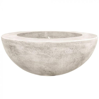 Prism Hardscapes Moderno 5 36" Natural Round Concrete Propane Gas Fire Pit Bowl