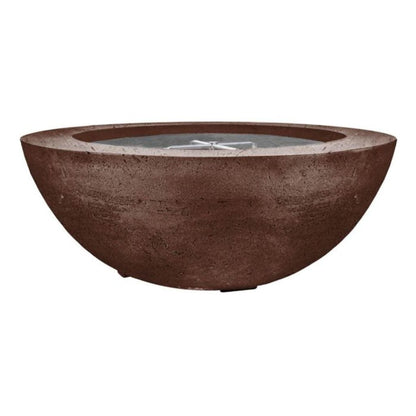 Prism Hardscapes Moderno 6 39" Cafe Round Concrete Natural Gas Fire Pit Bowl