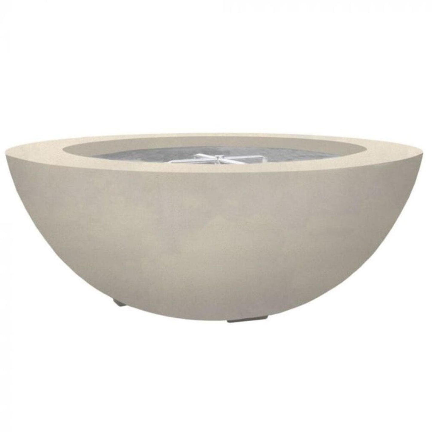 Prism Hardscapes Moderno 6 39" Coastal Round Concrete Natural Gas Fire Pit Bowl