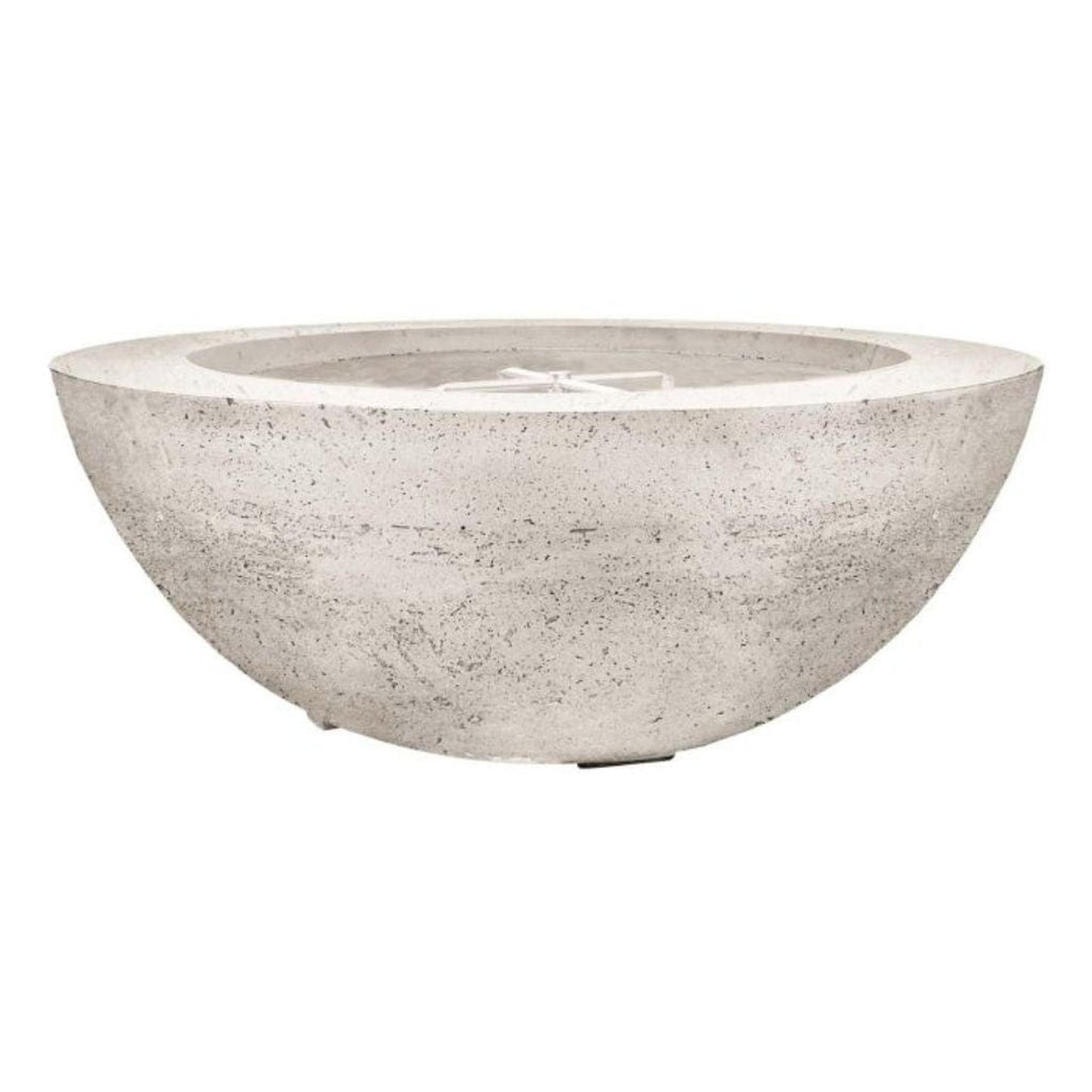 Prism Hardscapes Moderno 6 39" Natural Round Concrete Propane Gas Fire Pit Bowl